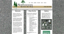 Desktop Screenshot of northwoodsmachine.com